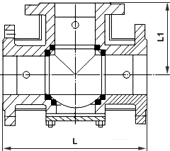 保溫L型三通球閥